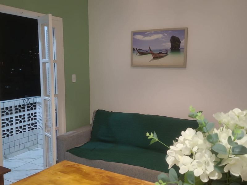 Apartamento à venda Boqueirão com 48m² e 1 quarto por R$ 345.000 - santos-sala-2.jpg