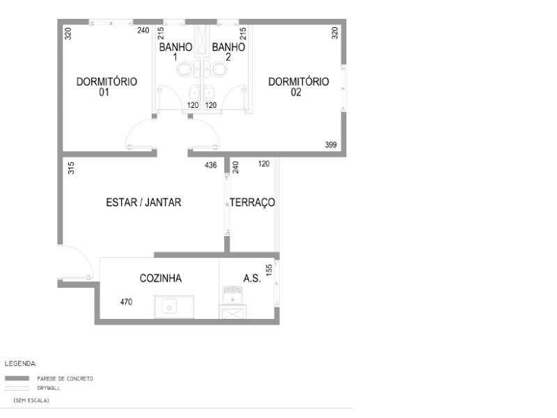Apartamento à venda Parque da Mooca com 50m² e 2 quartos por R$ 399.000 - planta-influence.png