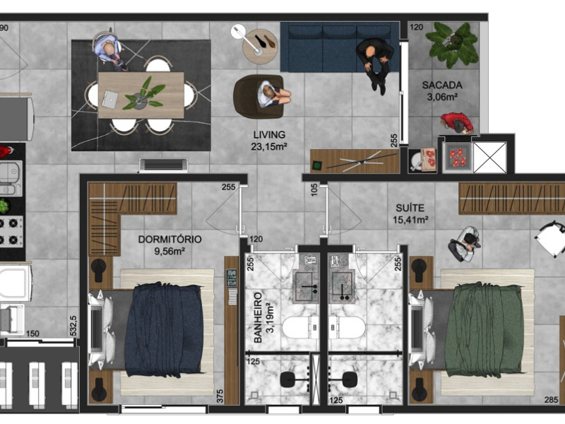 Apartamento à venda São João com 64m² e 2 quartos por R$ 470.000 - img-20250612-wa0013.jpg