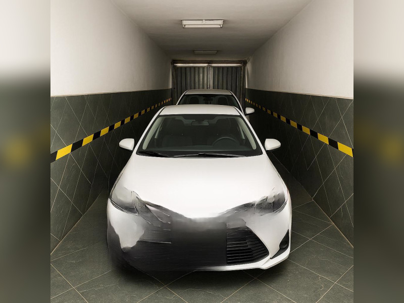 Apartamento à venda Santa Rosa com 114m² e 3 quartos por R$ 500.000 - garagem-com-visao-do-portao-automatico.jpg