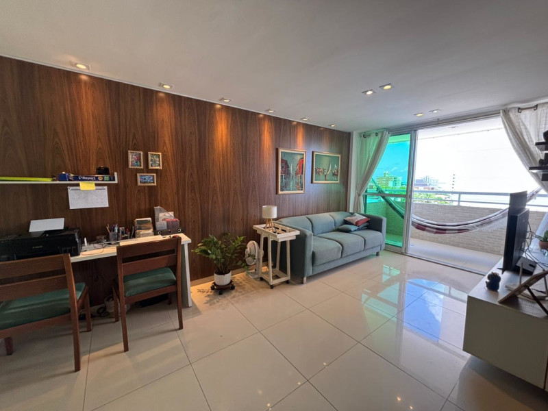 Apartamento à venda Bessa com 82m² e 3 quartos por R$ 670.000 - foto-06-sala-de-estar-e-varanda.jpg