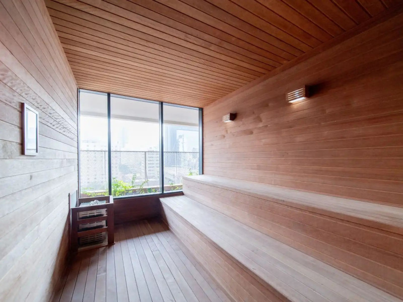 Studio à venda Pinheiros com 28m² e 1 quarto por R$ 690.000 - sauna.jpeg