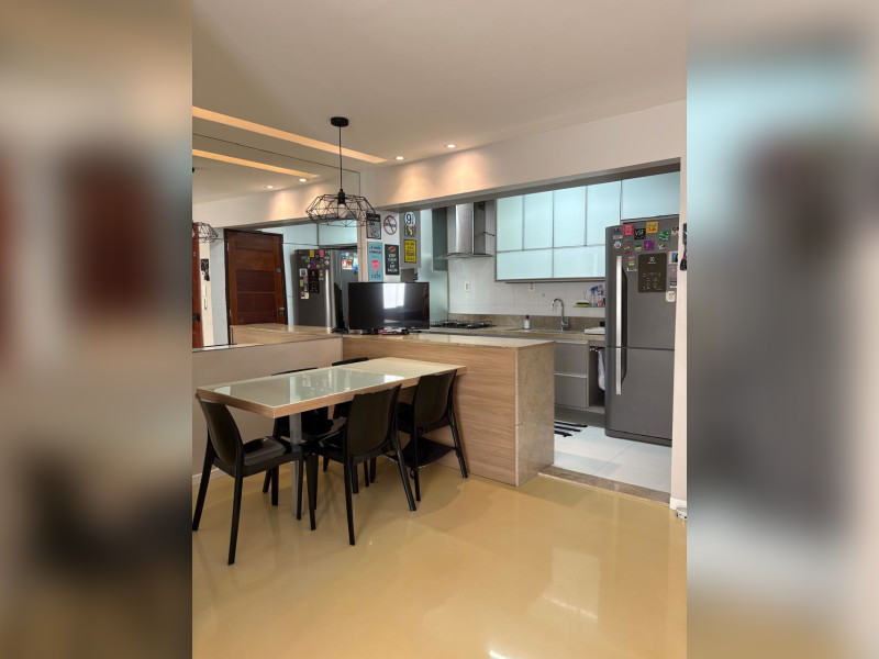Apartamento à venda Costa Azul com 78m² e 3 quartos por R$ 410.000 - sala-cozinha.jpg