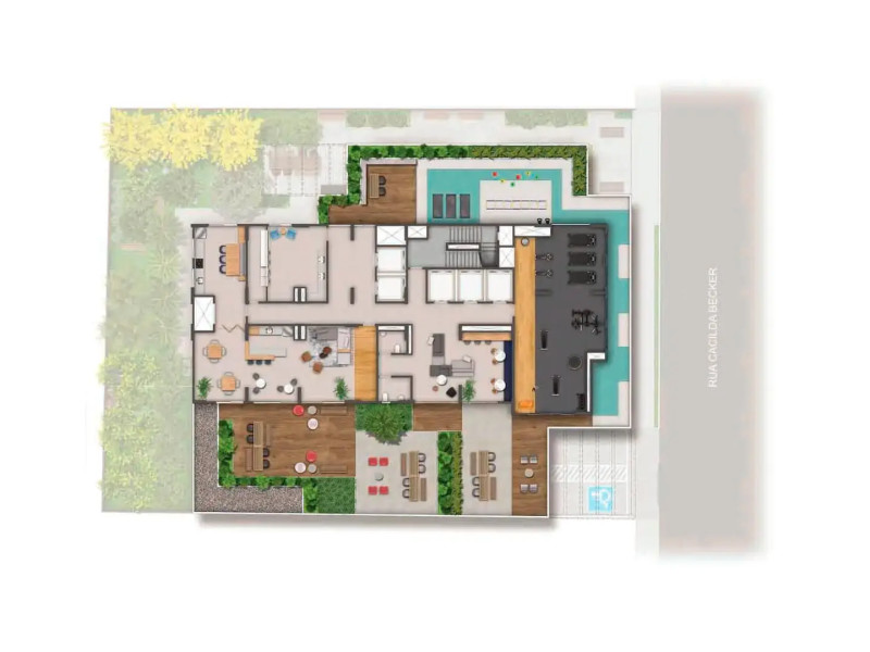 Studio à venda Jardim das Acácias com 26m² e 1 quarto por R$ 315.000 - planta-apartamento-my-one-estacao-brooklin-sao-paulo-sp-implantacao-lazer.jpg