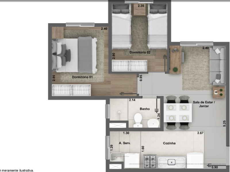 Apartamento à venda São Miguel Paulista com 41m² e 2 quartos por R$ 210.000 - apto.png