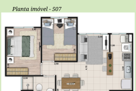 Apartamento à venda Campo Grande com 43m² - 2 dormitórios -  vaga - R$ 130.000 - 7.png