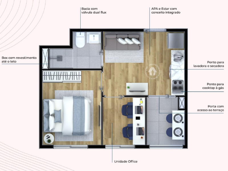 Apartamento à venda Santo Amaro com 29m² e 1 quarto por R$ 249.000 - whatsapp-image-2026-05-13-at-150708.jpeg