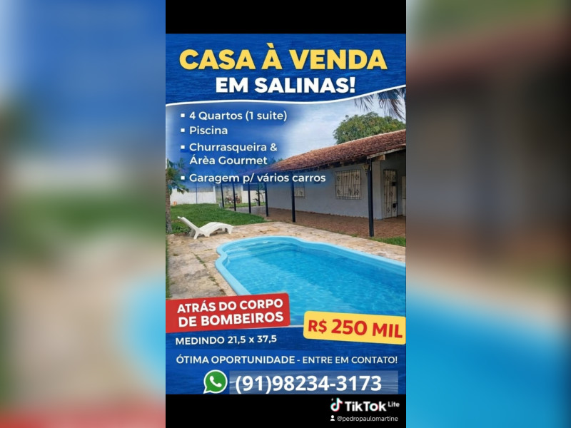 imóvel com 37m² - Centro - Salinopolis