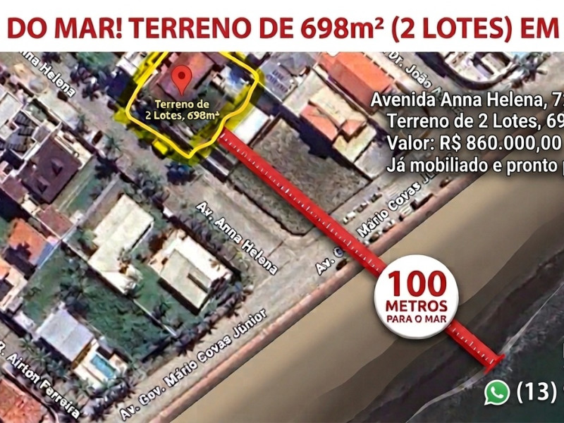imóvel com 348m² - Estância Balnearia Convento Velho - Peruíbe