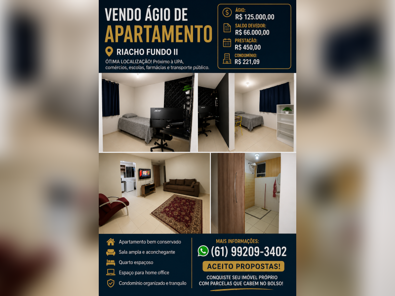 imóvel com 50m² - Riacho Fundo II - Brasília