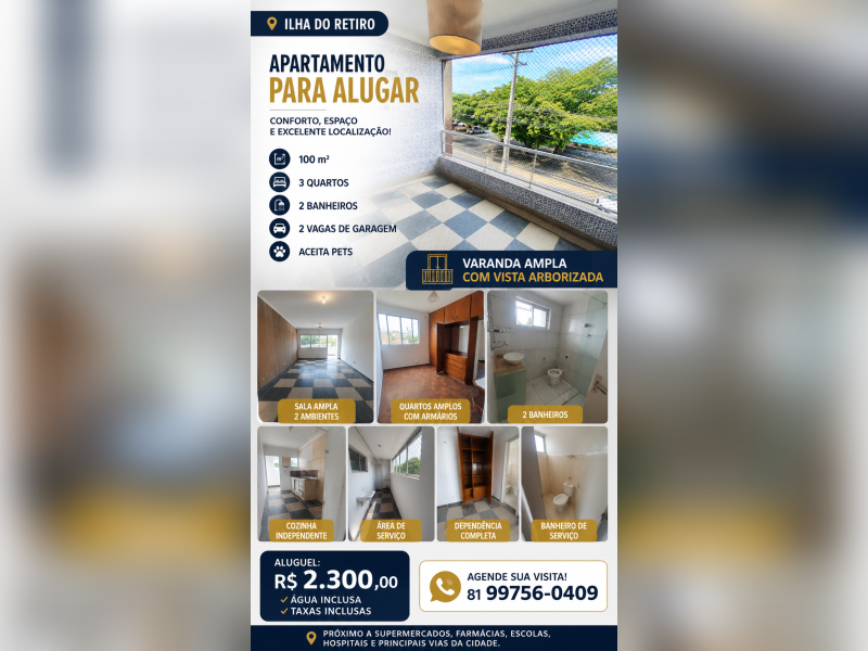 imóvel com 100m² - Ilha do Retiro - Recife