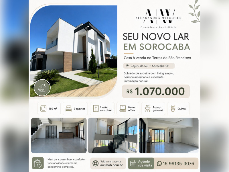 imóvel com 162m² - Cajuru do Sul - Sorocaba