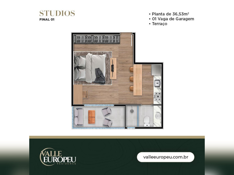 imóvel com 36m² - Cedros - Camboriu