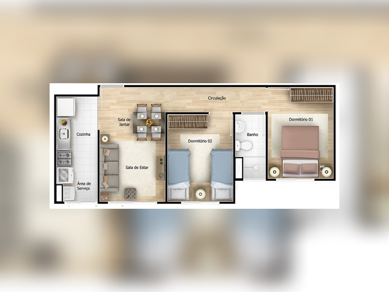 imóvel com 42m² - Chácara Maria Trindade - São Paulo