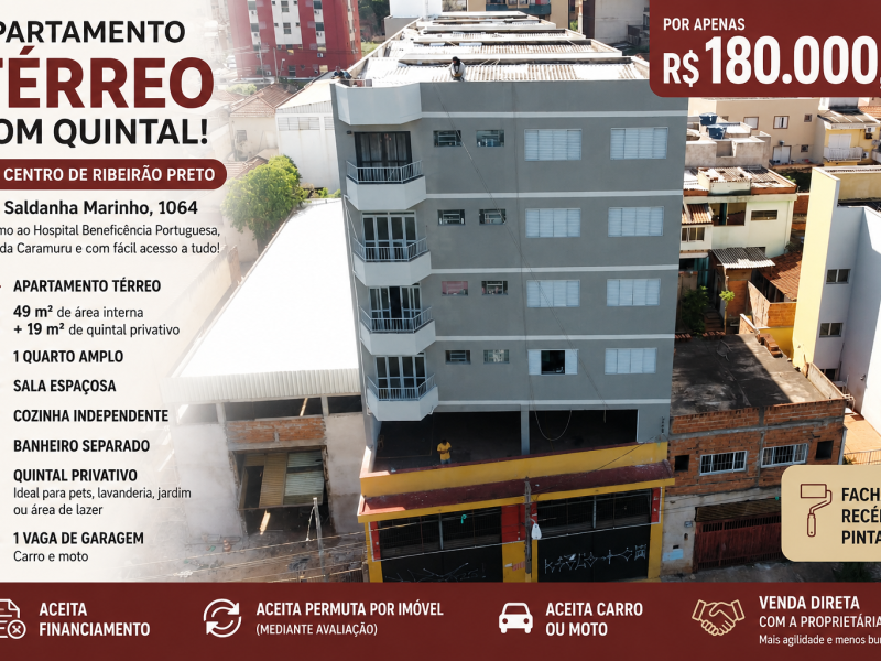 imóvel com 69m² - Centro - Ribeirão Preto
