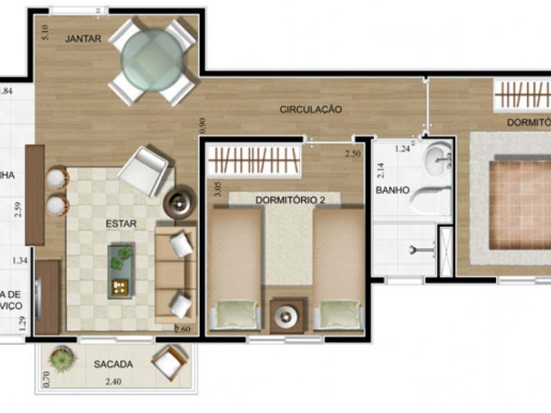imóvel com 50m² - Parque Residencial Flamboyant - São José dos Campos