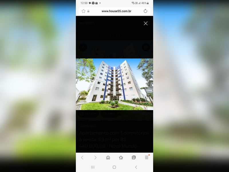 imóvel com 59m² - Novo Mundo - Curitiba