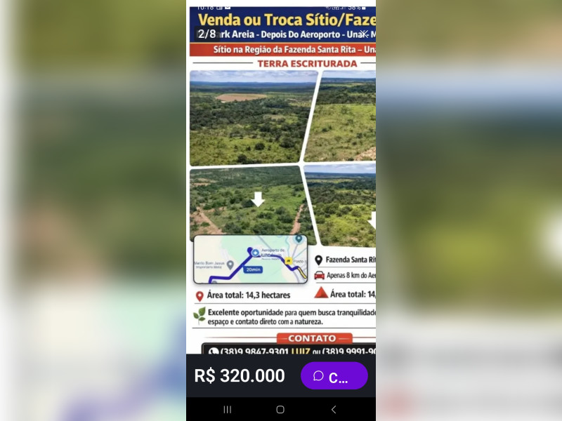 imóvel com 14311m² - Centro - Unaí