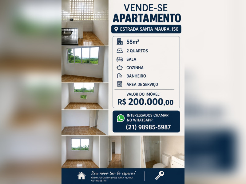 imóvel com 58m² - Jacarepaguá - Rio de Janeiro