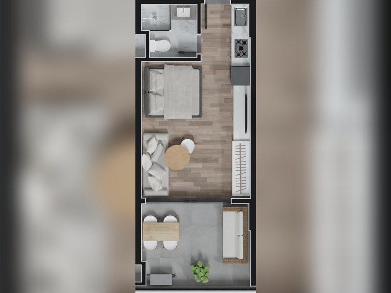 imóvel com 34m² - Rebouças - Curitiba
