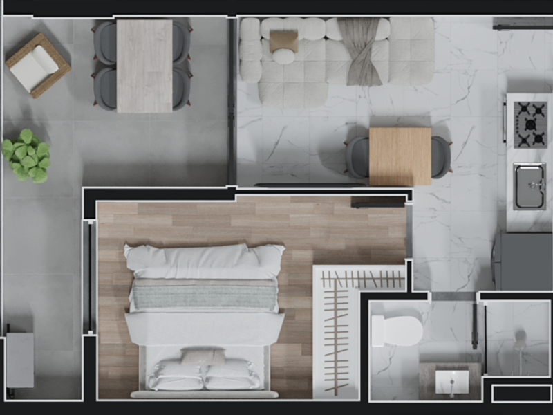 imóvel com 34m² - Rebouças - Curitiba
