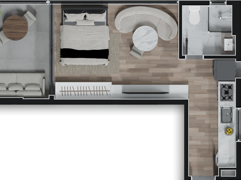 imóvel com 34m² - Rebouças - Curitiba