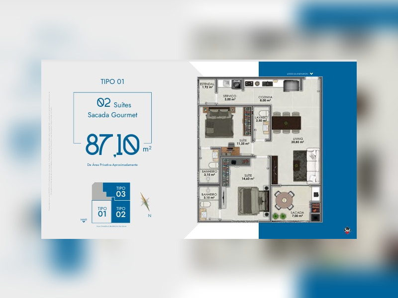 imóvel com 87m² - Centro - Porto Belo