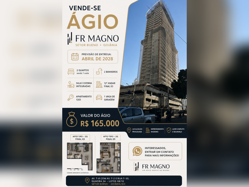 imóvel com 69m² - Setor Bueno - Goiânia
