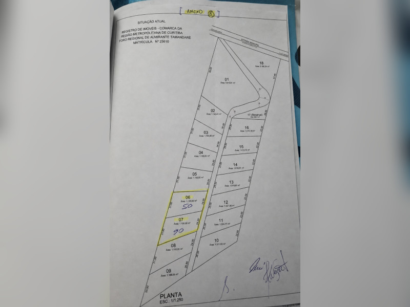 imóvel com 1100m² - Pacotuba - Almirante Tamandaré