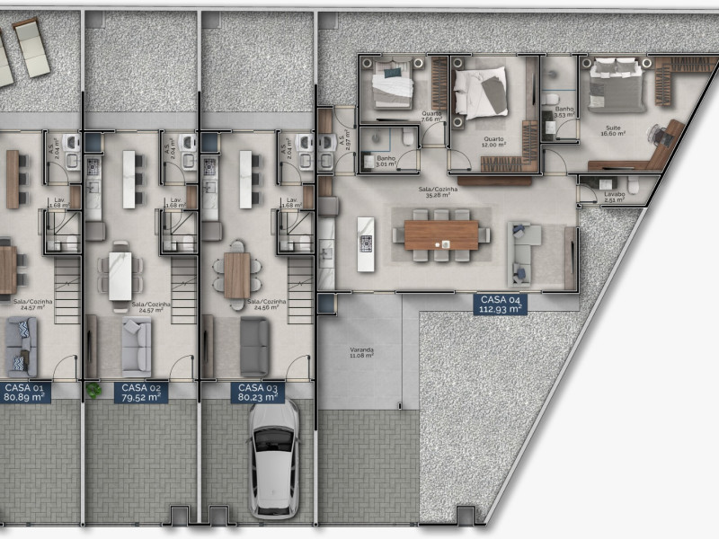 imóvel com 80m² - Gravatá - Navegantes