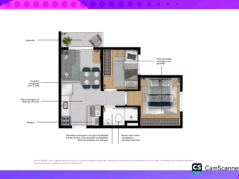 imóvel com 34m² - Jardim Santa Cruz (Campo Grande) - São Paulo