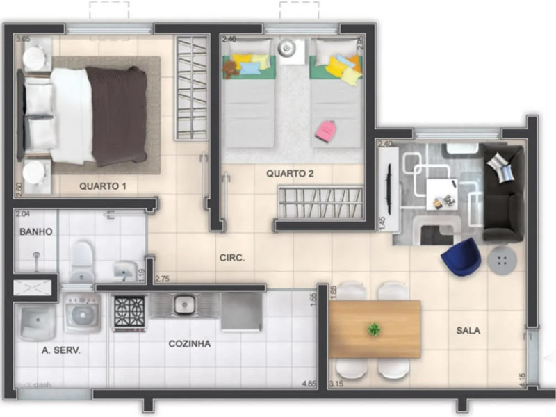 imóvel com 48m² - Neves (Neves) - São Gonçalo
