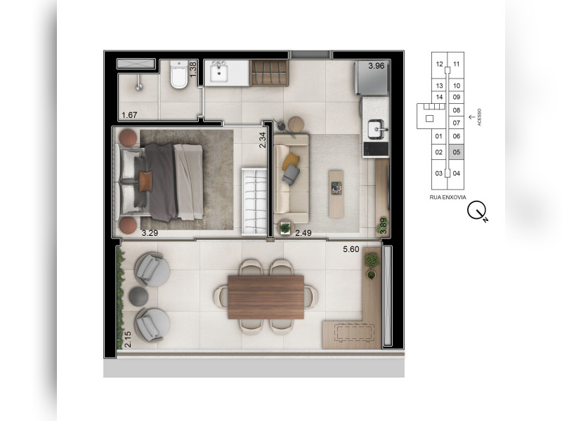 imóvel com 40m² - Chácara Santo Antônio - São Paulo