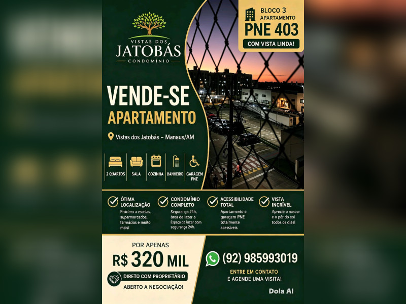 imóvel com 43m² - Planalto - Manaus