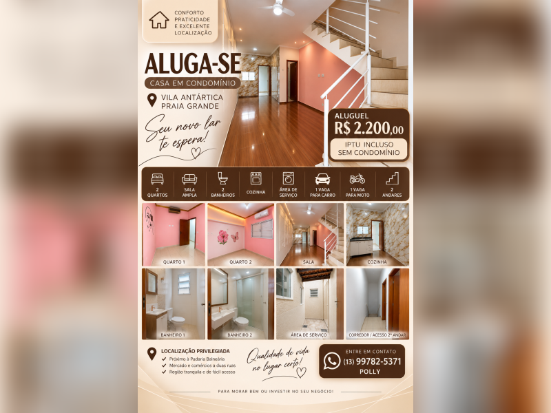 imóvel com 61m² - Vila Antártica - Praia Grande