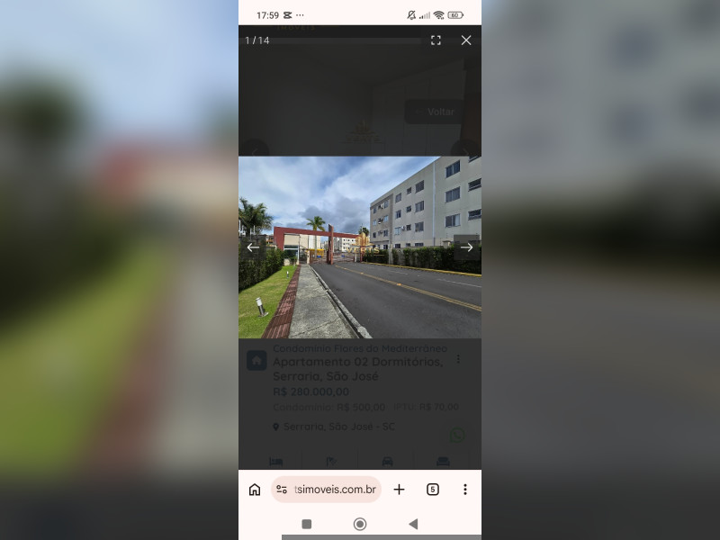 imóvel com 42m² - Serraria - São José