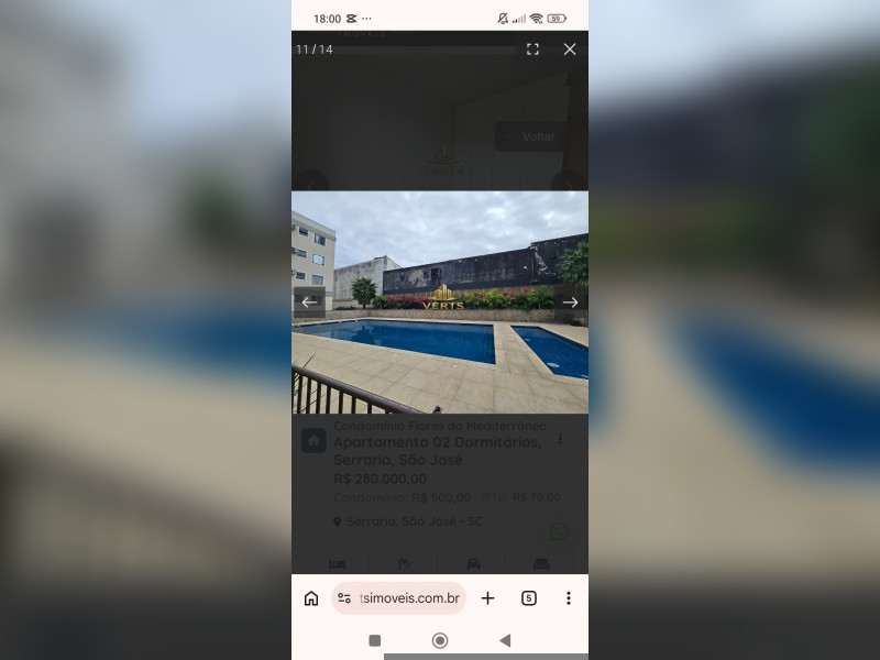 imóvel com 42m² - Serraria - São José