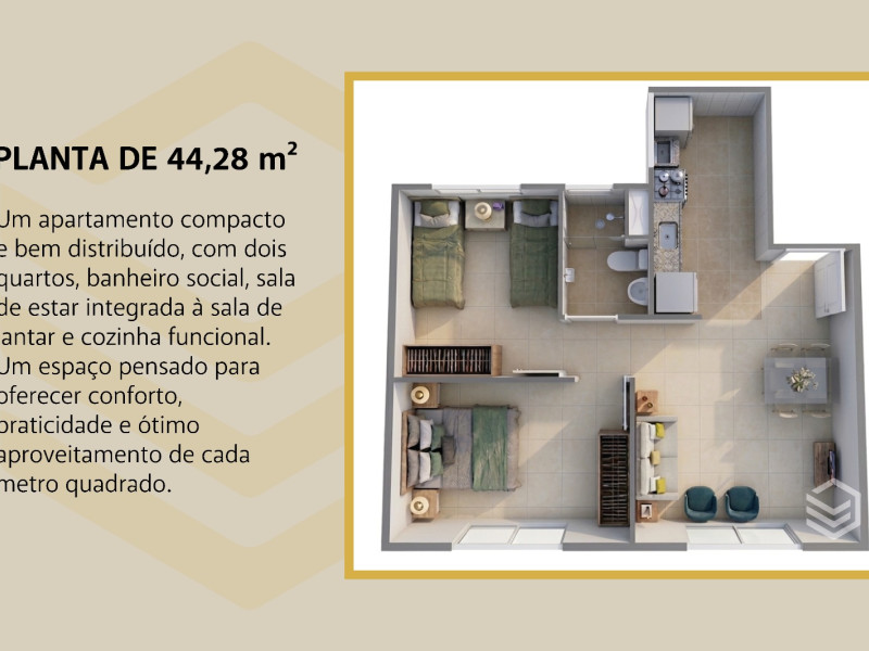 imóvel com 44m² - Curió - Fortaleza