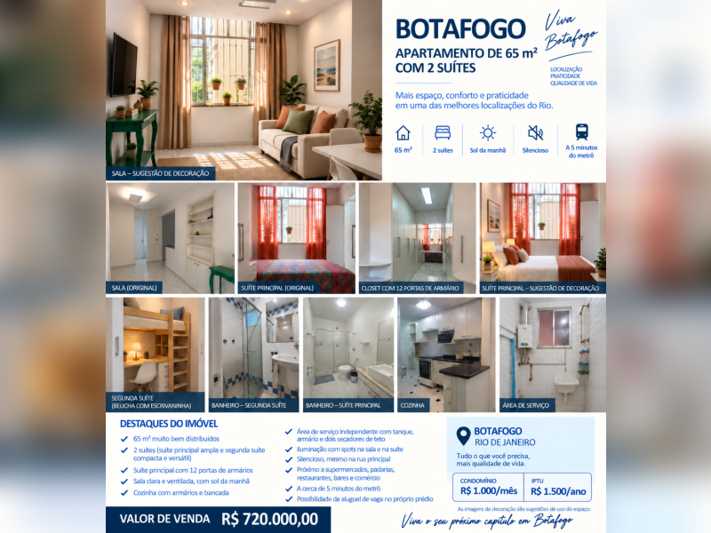 imóvel com 65m² - Botafogo - Rio de Janeiro