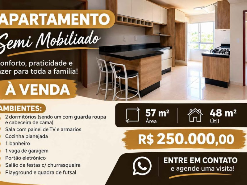 imóvel com 57m² - Loteamento Madrid - Maringá