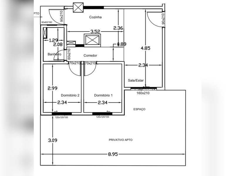 imóvel com 90m² - Guarujá - Porto Alegre