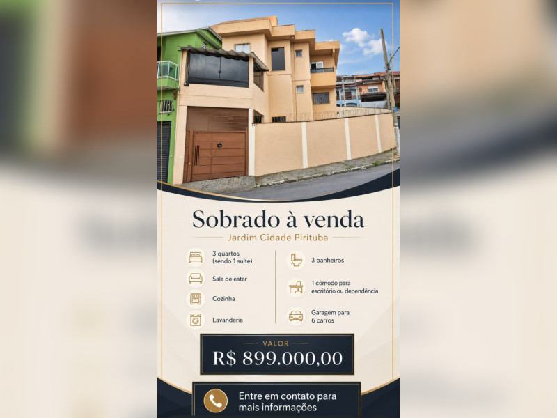 imóvel com 269m² - Jardim Cidade Pirituba - São Paulo