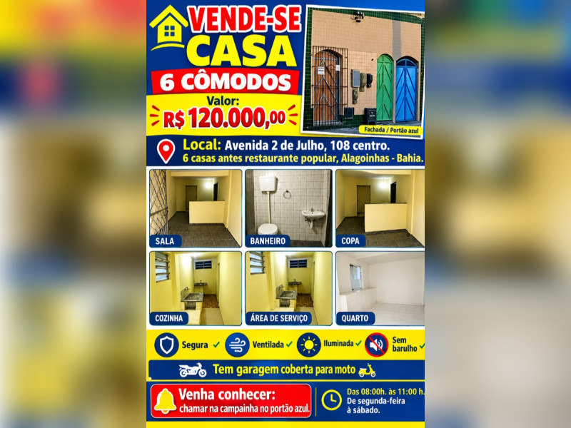 imóvel com 44m² - Centro - Alagoinhas