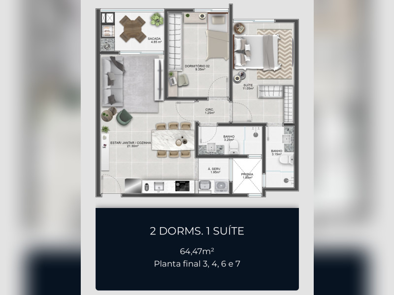 imóvel com 64m² - Abraão - Florianópolis