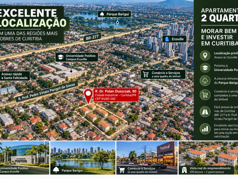 imóvel com 36m² - Cidade Industrial - Curitiba