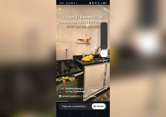 imóvel com 62m²
