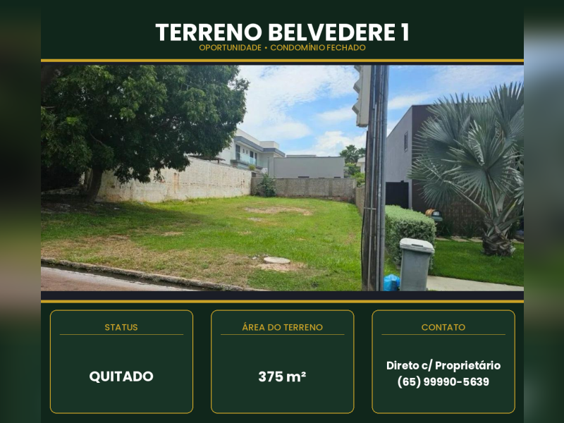 imóvel com 375m² - Condomínio Belvedere - Cuiabá