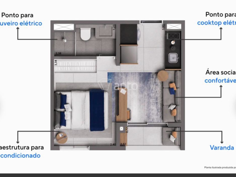 imóvel com 25m² - Brooklin - São Paulo