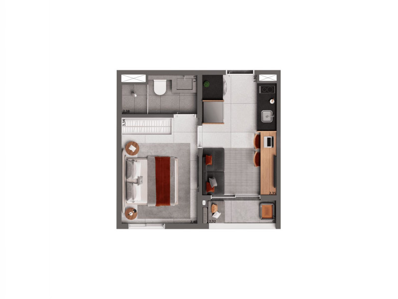 imóvel com 25m² - Brooklin - São Paulo