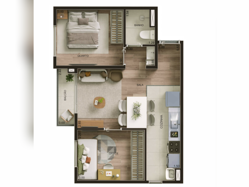 imóvel com 41m² - Residencial Junqueira - Goiânia